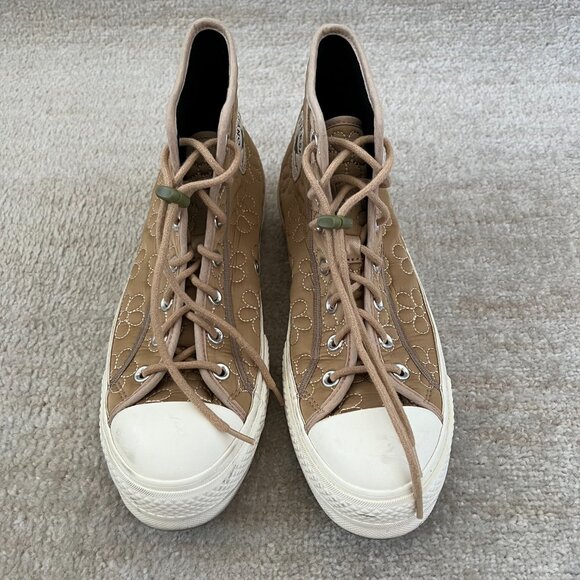 Converse All Star Lift Quilted High Top Platform Sneakers Shoes 10.5 - Picture 3 of 10